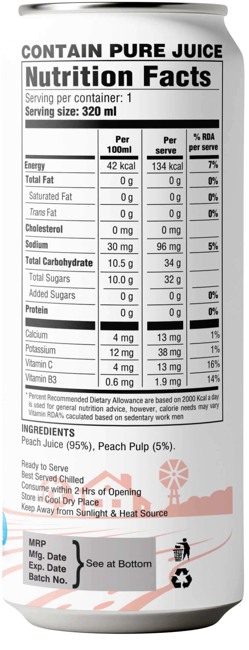 Pure Natural Fruit Beverage