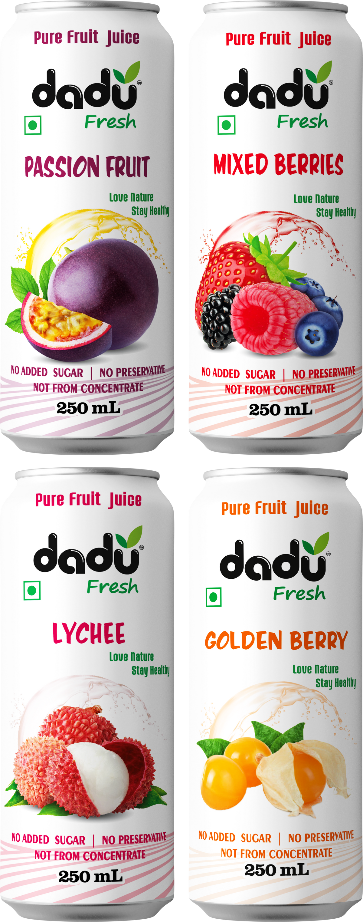 Fresh Start Variety – Pack of 4 Fruit Juices