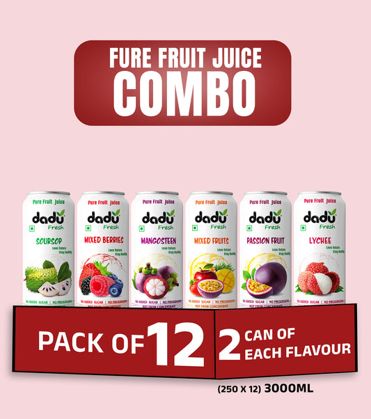 Fruit Juice Combo Pack of 12  | 12 Cans x 250ml (3000ml) | 149.00 per Can