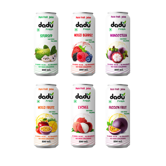 Combo Pack of 6 (6 x 250ml | Total 1500ml) - Dadu Fresh
