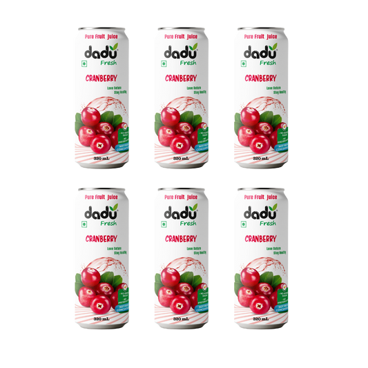 Cranberry Juice | 6 Cans x 320ml (1920ml) - Dadu Fresh
