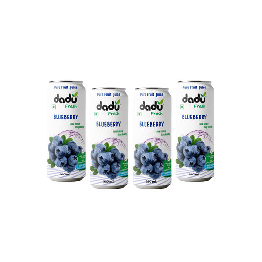 Blueberry Juice | 4 Cans x 320ml (1280ml) - Dadu Fresh