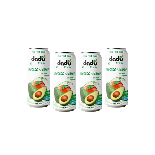 Avocado & Mango Juice | 4 Cans x 320ml (1280ml) - Dadu Fresh