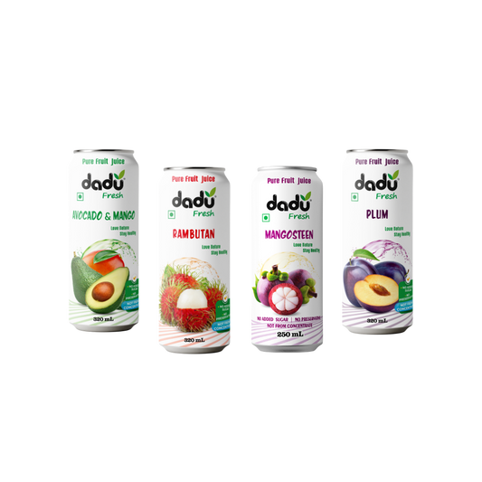 Avocado&Mango, Plum, Mangosteen & Rambutan | 4x1210ml - Dadu Fresh