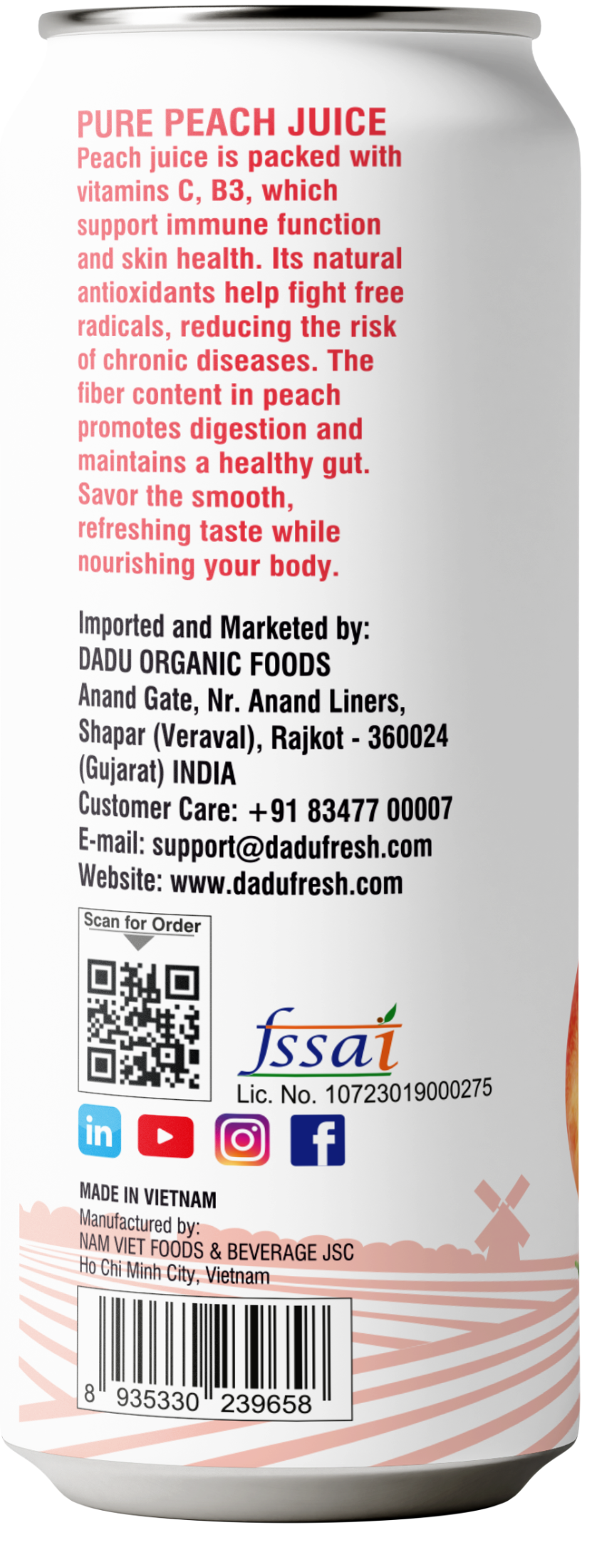 Dadu Fresh Peach Juice