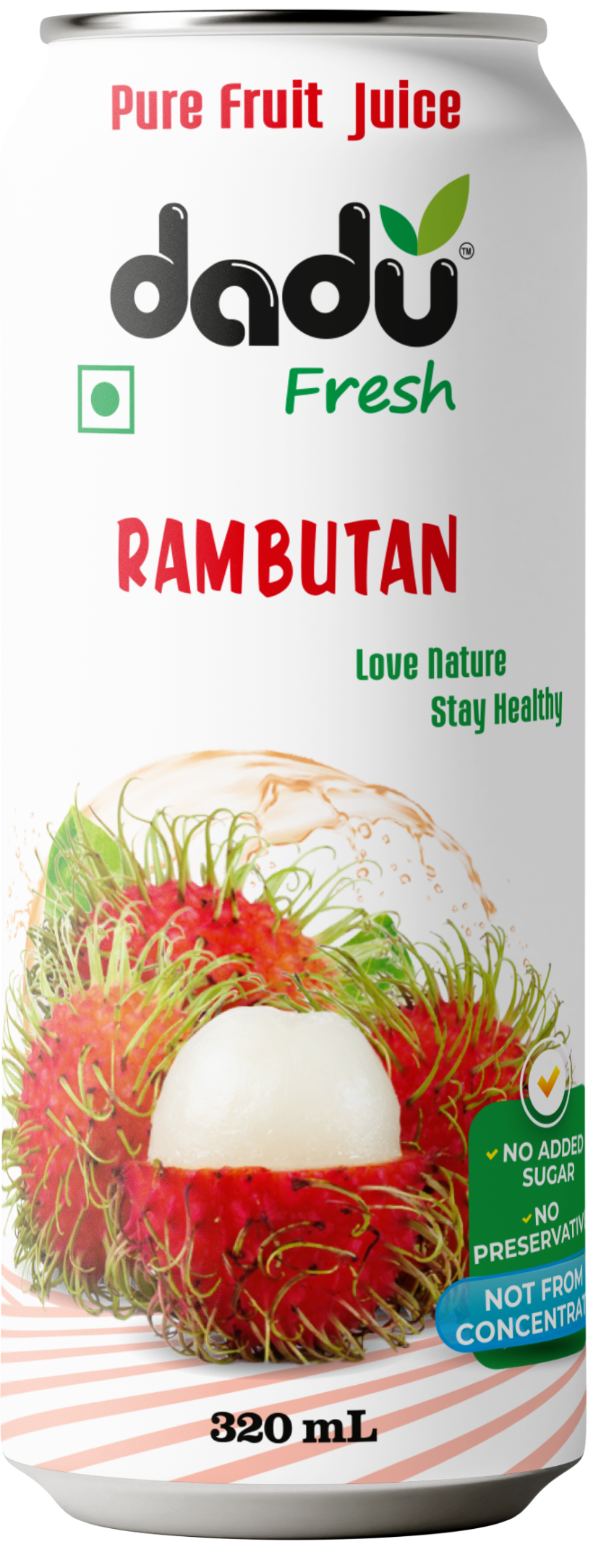 Dadu Fresh Rambutan Juice Pure Natural Fruit Healthy Beverage