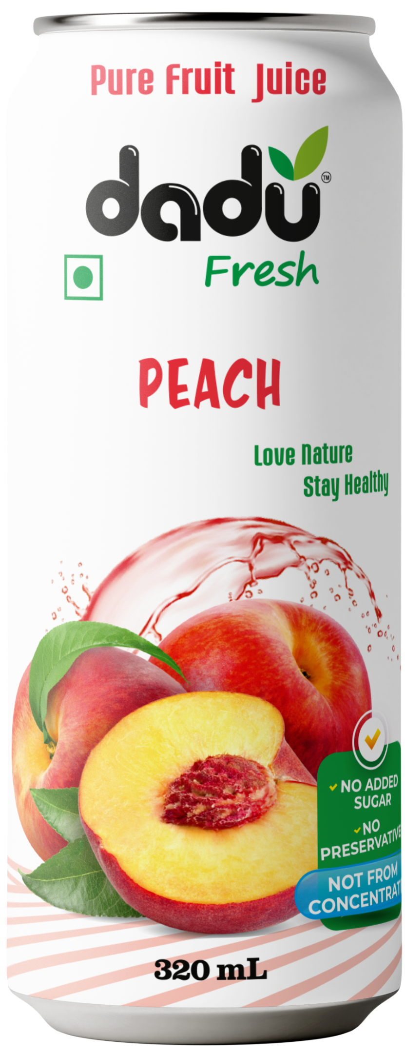 Dadu Fresh Peach Juice | Pure Natural Fruit Healthy Beverage