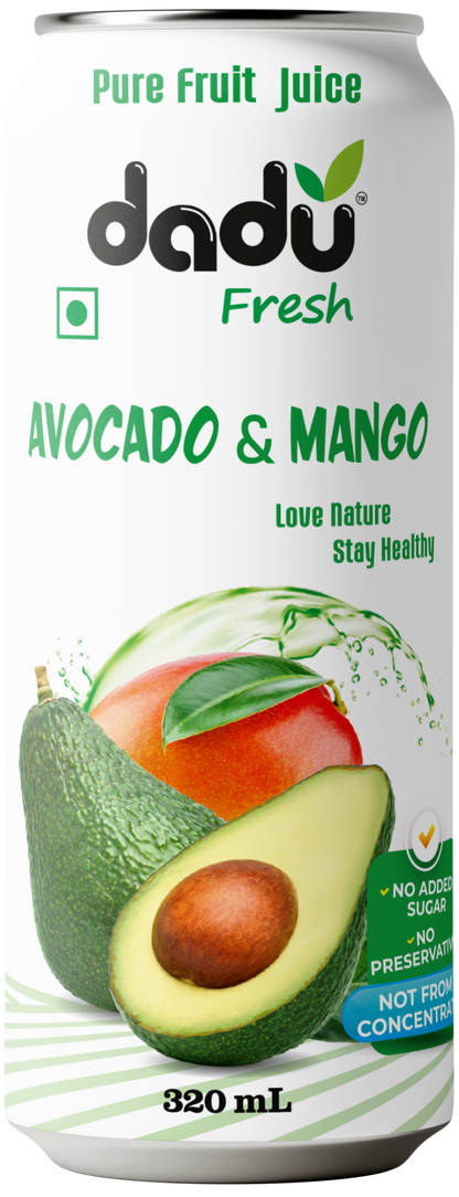 Dadu Fresh Avocado & Mango Juice | Pure Natural Fruit Healthy Beverage