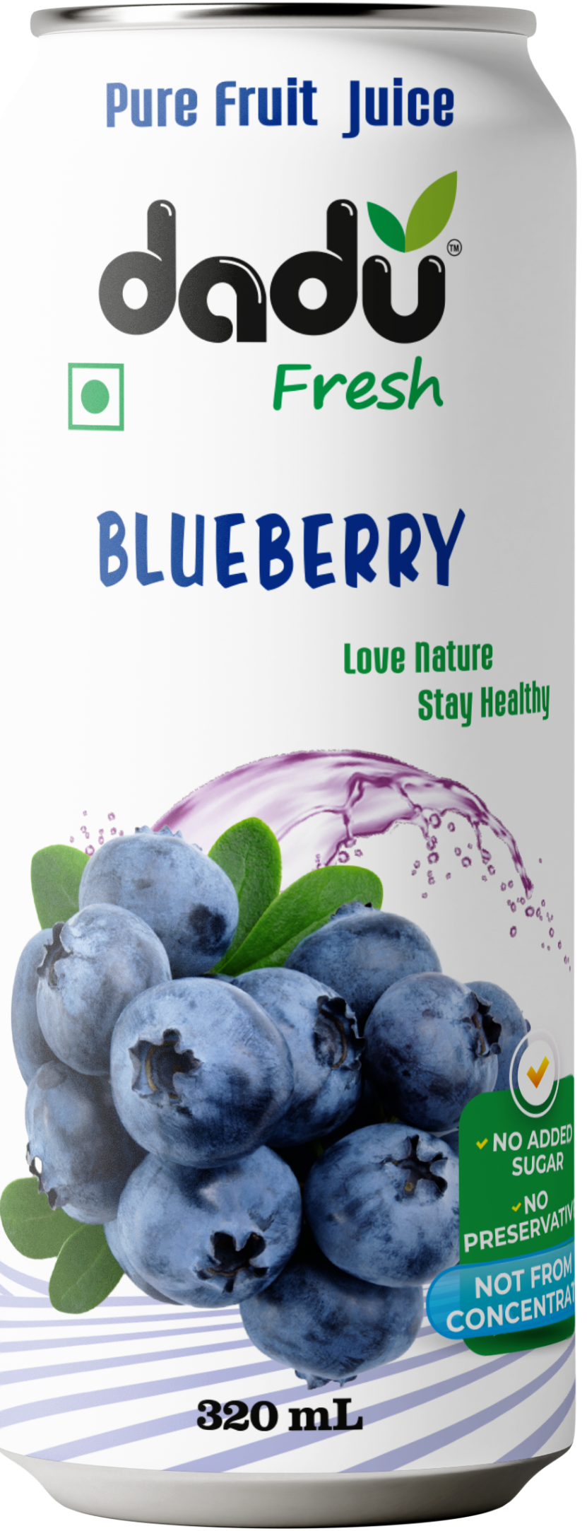 Dadu Fresh Blueberry Juice | Pure Natural Fruit Healthy Beverage