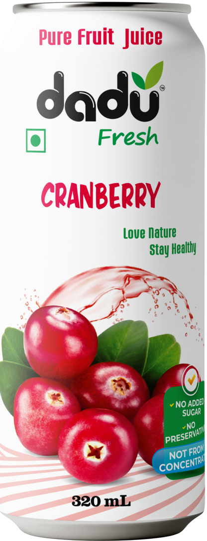 Dadu Fresh Cranberry Juice | Pure Natural Fruit Healthy Beverage