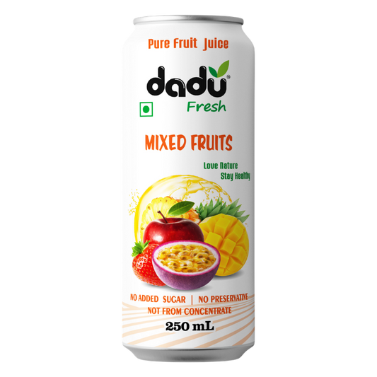 Mixed Fruits Juice - Balanced, Fruity & Power-Packed | Pack of 4 - Dadu Fresh