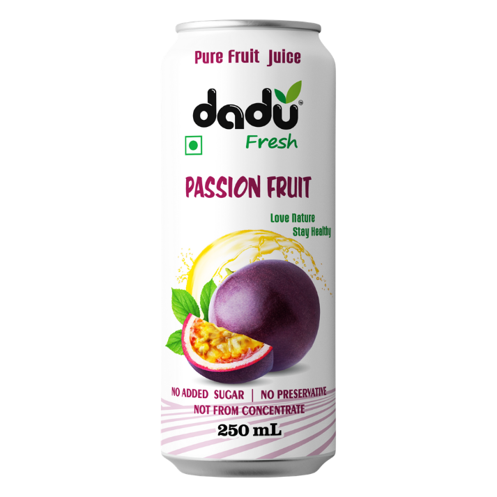 Passion Fruit Juice - Metabolism Boosting & Mood-Lifting | Pack of 4 - Dadu Fresh