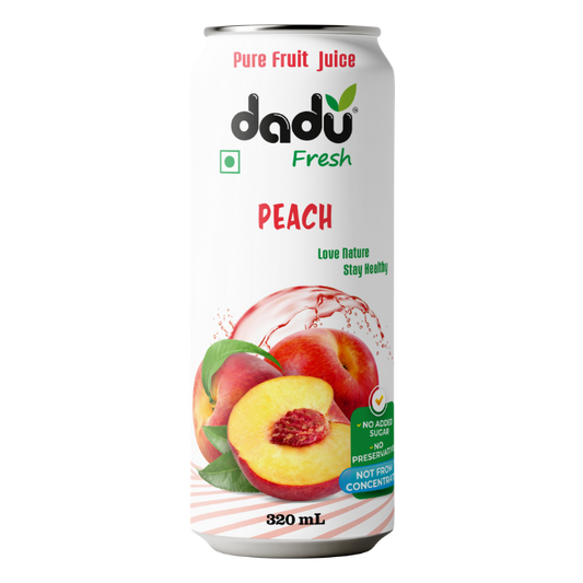 Peach Juice | Pure Natural Fruit Healthy Beverage | Pack of 4 - Dadu Fresh