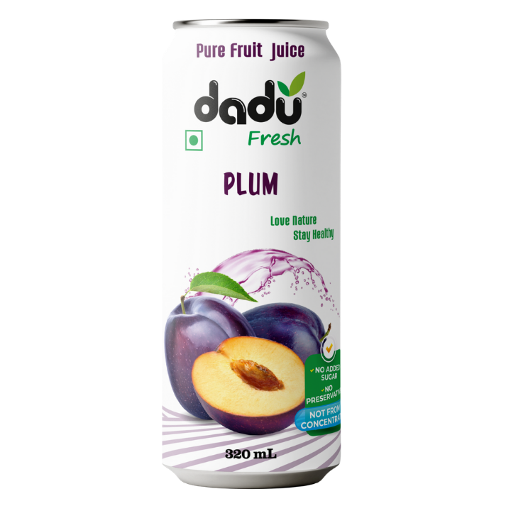Plum Juice | Pure Natural Fruit Healthy Beverage | Pack of 4 - Dadu Fresh