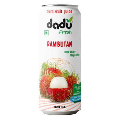 Rambutan Juice | Pure Natural Fruit Beverage | Pack of 4 - Dadu Fresh