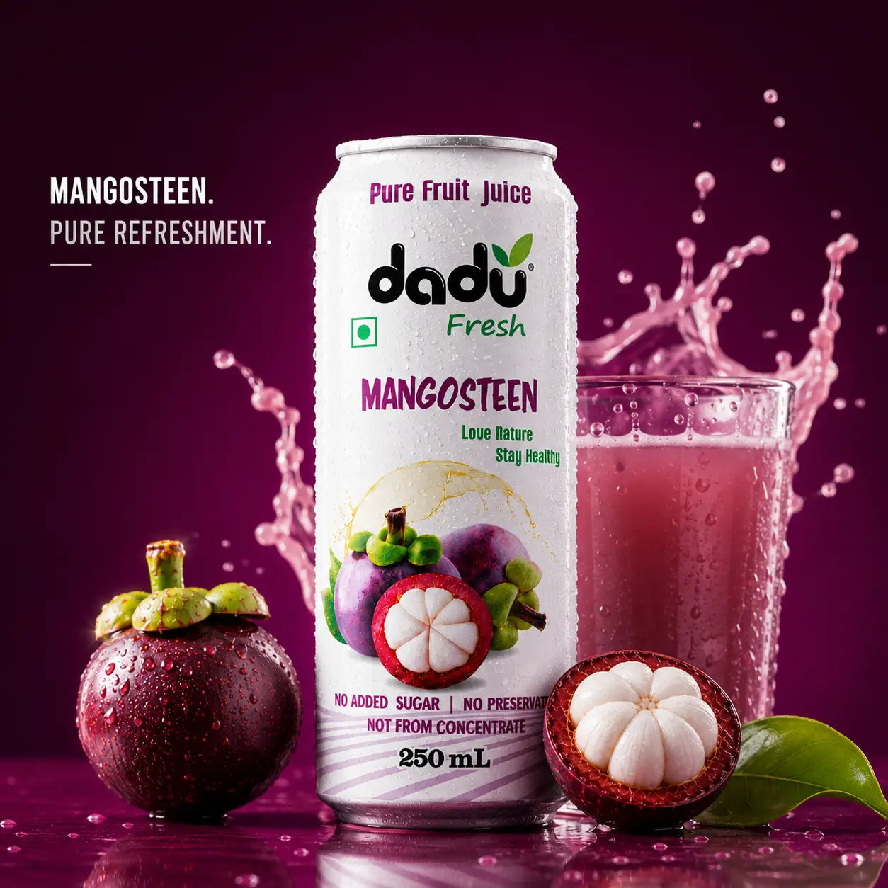 Dadu Fresh Mangosteen Juice - Antioxidant-Rich & Feel Refreshing
