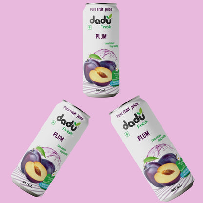Dadu Fresh Avocado & Mango, Rambutan, Peach, Blueberry, Cranberry & Plum Juice | 100% Pure Fruit Juice | No Added Sugar & No Preservatives | 320ml x Pack of 6